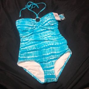 Turquoise Michael Kors swimsuit size 8
